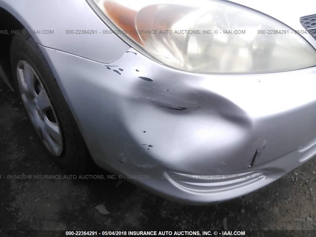 4T1BE32K93U771124 - 2003 TOYOTA CAMRY LE/XLE/SE SILVER photo 6