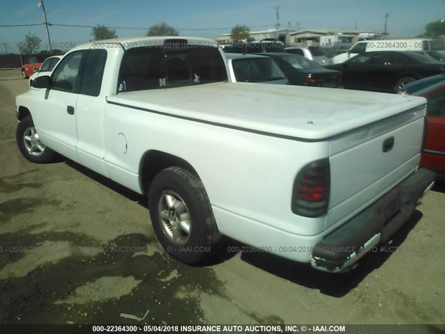 1B7GL22Y5WS541367 - 1998 DODGE DAKOTA WHITE photo 3