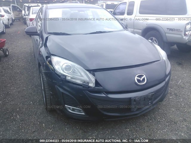 JM1BL1S67A1298890 - 2010 MAZDA 3 S BLACK photo 6