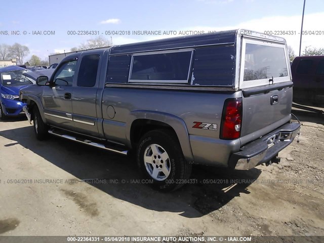 1GCEK19Z16Z132129 - 2006 CHEVROLET SILVERADO K1500 GRAY photo 3