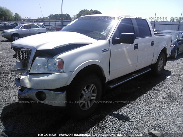 1FTPW14VX7FA55751 - 2007 FORD F150 SUPERCREW WHITE photo 2