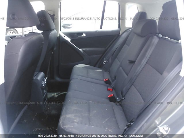 WVGAV7AX0CW084201 - 2012 VOLKSWAGEN TIGUAN S/SE/SEL GRAY photo 8