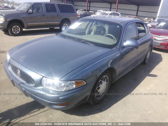 1G4HP54K9Y4261022 - 2000 BUICK LESABRE CUSTOM Light Blue photo 2