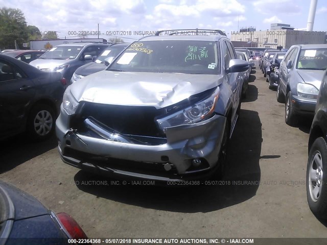 5TDJKRFH7GS292821 - 2016 TOYOTA HIGHLANDER XLE ვერცხლისფერი ფოტო 6