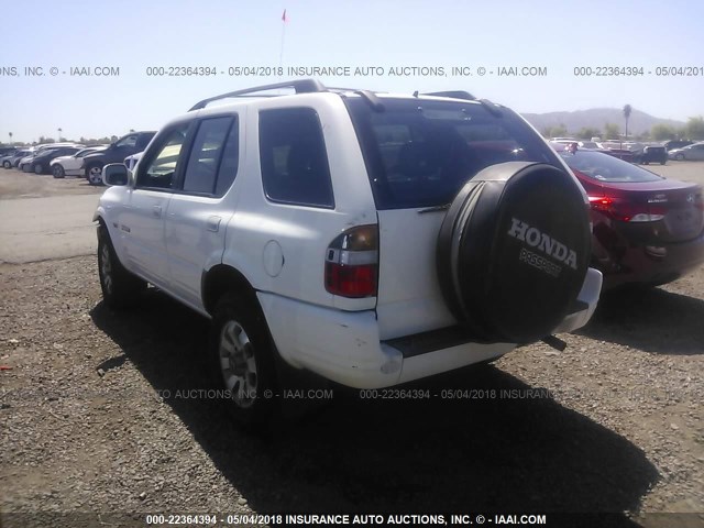 4S6CK58W1X4404086 - 1999 HONDA PASSPORT EX/LX Սպիտակ լուսանկար 3