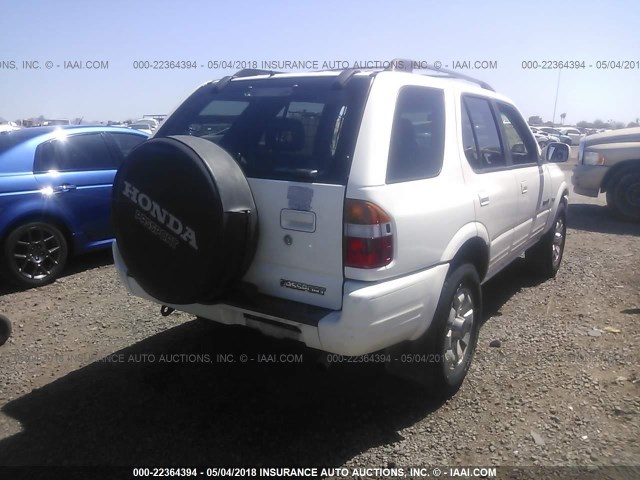 4S6CK58W1X4404086 - 1999 HONDA PASSPORT EX/LX Սպիտակ լուսանկար 4