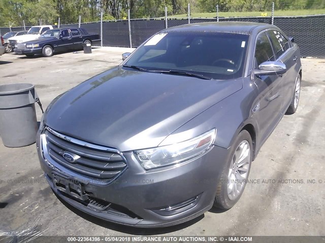 1FAHP2F95EG117481 - 2014 FORD TAURUS LIMITED GRAY photo 2