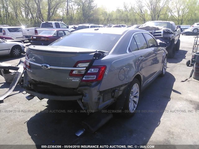 1FAHP2F95EG117481 - 2014 FORD TAURUS LIMITED GRAY photo 4