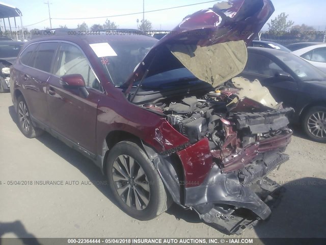 4S4BSAJC3F3258744 - 2015 SUBARU OUTBACK 2.5I LIMITED RED photo 1