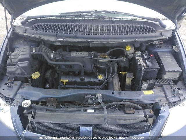 2B4GP44332R571140 - 2002 DODGE GRAND CARAVAN SPORT BLUE photo 10