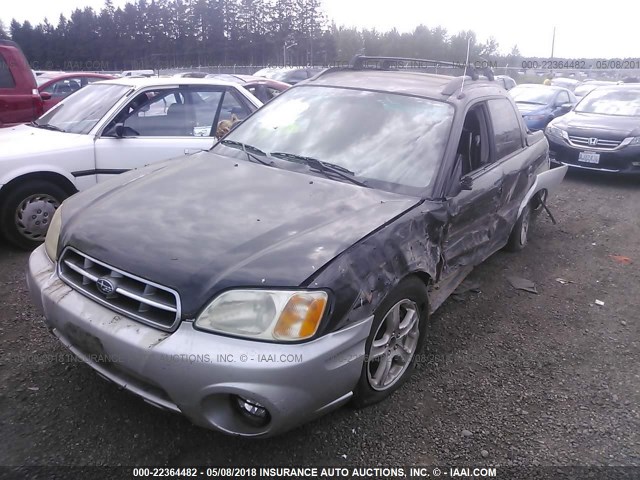 4S4BT62C536113949 - 2003 SUBARU BAJA SPORT BLACK photo 2