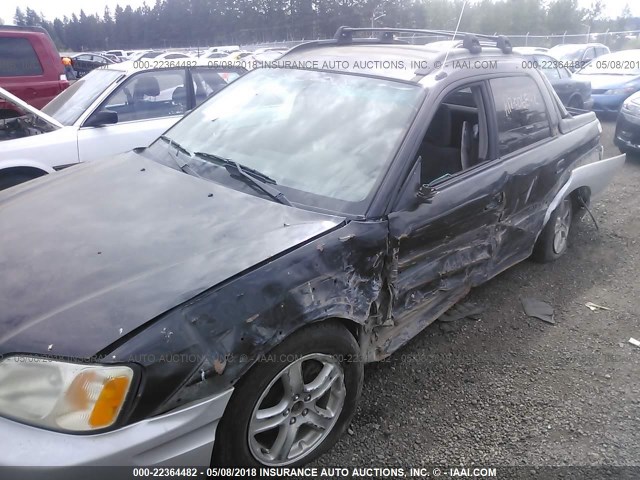 4S4BT62C536113949 - 2003 SUBARU BAJA SPORT BLACK photo 6