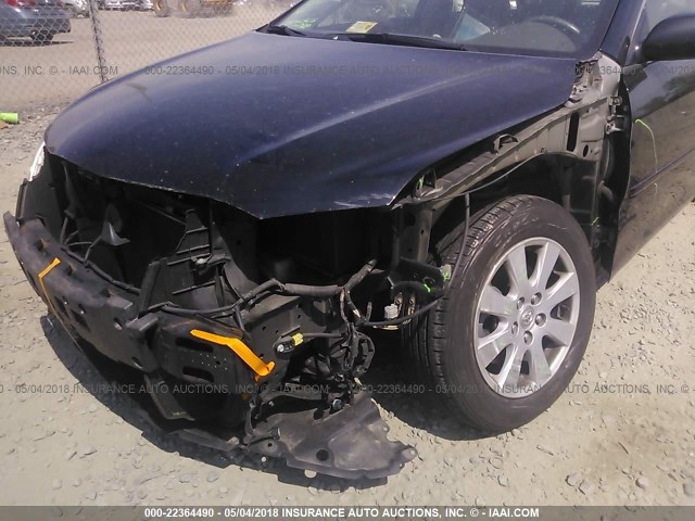 4T1BK46K47U033603 - 2007 TOYOTA CAMRY NEW GENERAT LE/XLE/SE BLACK photo 6