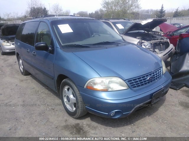 2FMZA51453BA47672 - 2003 FORD WINDSTAR LX BLUE photo 1