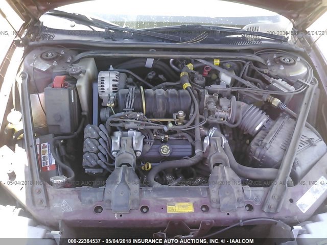 2G4WB52K2Y1256412 - 2000 BUICK REGAL LS 栗色 照片 10