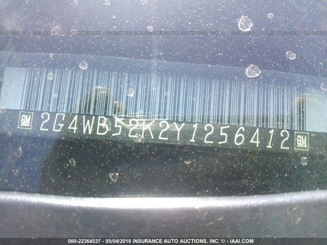 2G4WB52K2Y1256412 - 2000 BUICK REGAL LS 栗色 照片 9