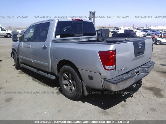 1N6AA07A44N554910 - 2004 NISSAN TITAN XE/SE/LE SILVER photo 3