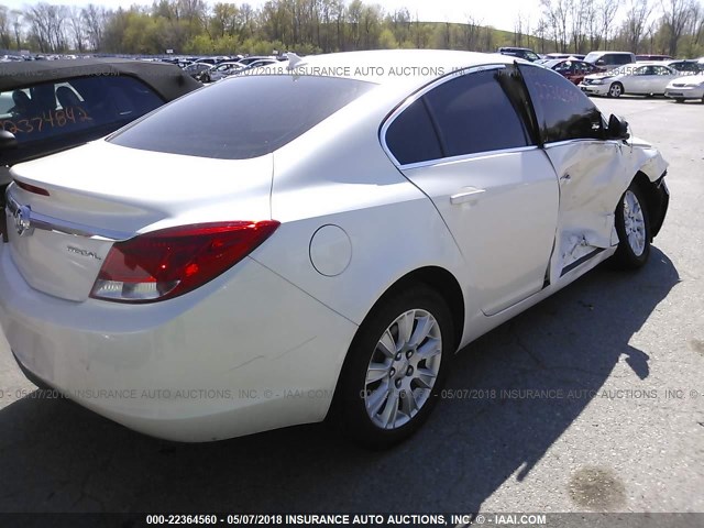 2G4GR5ER5D9134647 - 2013 BUICK REGAL CREAM photo 4