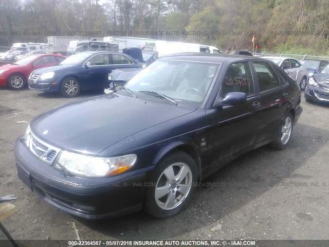 YS3DF58K922032576 - 2002 SAAB 9-3 SE Navy photo 2