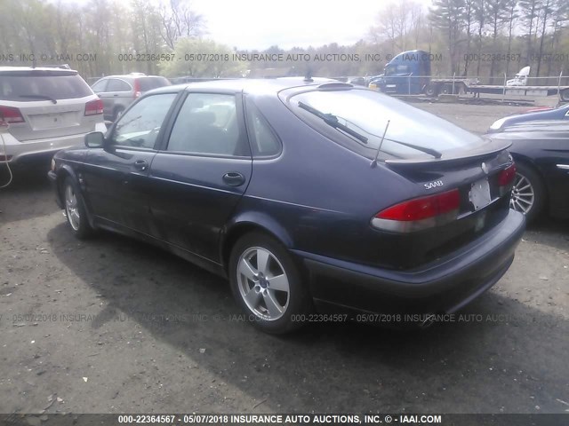 YS3DF58K922032576 - 2002 SAAB 9-3 SE Navy photo 3