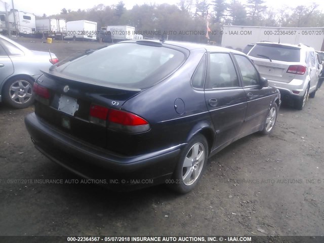 YS3DF58K922032576 - 2002 SAAB 9-3 SE Navy photo 4