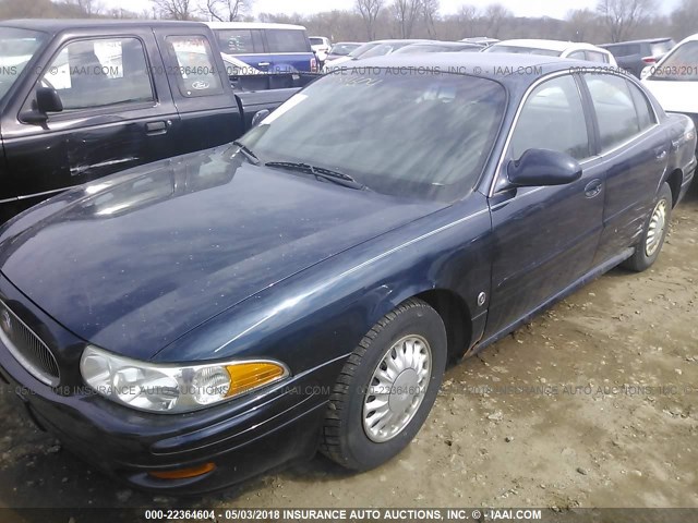 1G4HP52K64U263307 - 2004 BUICK LESABRE CUSTOM BLUE photo 2