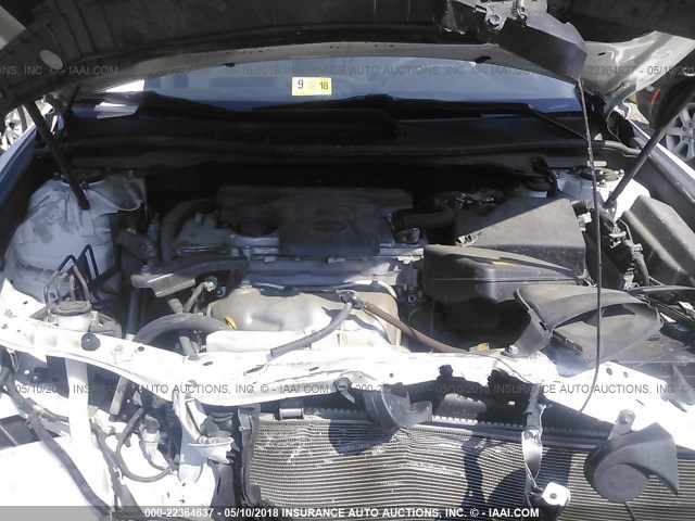 4T4BF1FK0CR227726 - 2012 TOYOTA CAMRY SE/LE/XLE WHITE photo 10