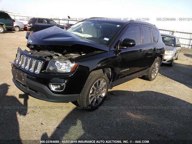 1C4NJCCB0FD156347 - 2015 JEEP COMPASS LIMITED BLACK photo 2