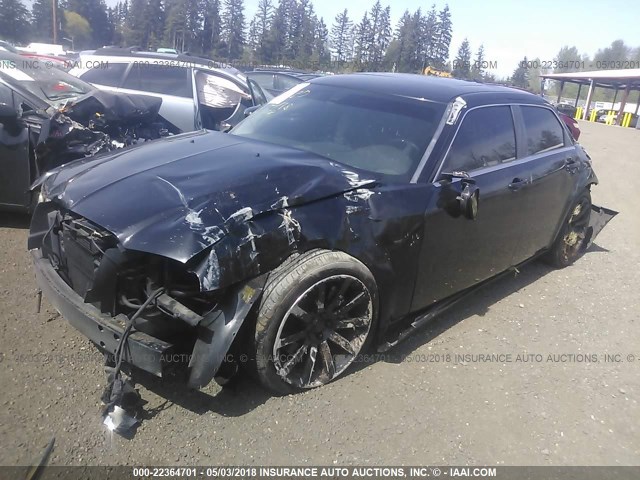 2C3LA73W86H377638 - 2006 CHRYSLER 300C SRT-8 BLACK photo 2