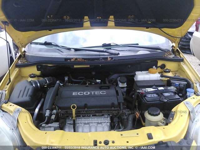 KL1TD6DE0BB149579 - 2011 CHEVROLET AVEO LS/LT 黄色 照片 10