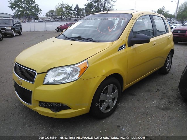 KL1TD6DE0BB149579 - 2011 CHEVROLET AVEO LS/LT YELLOW photo 2