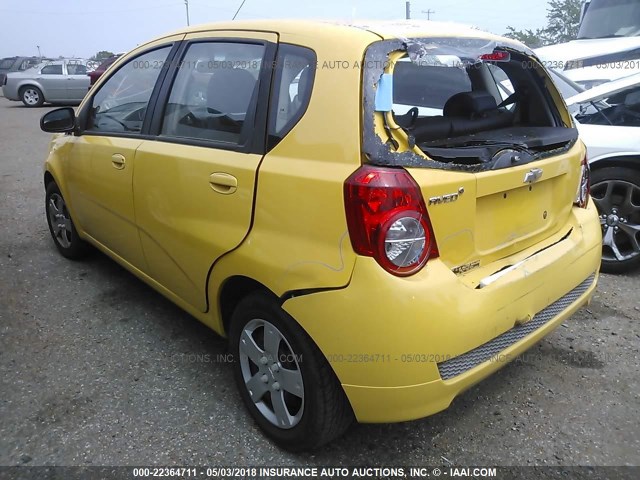 KL1TD6DE0BB149579 - 2011 CHEVROLET AVEO LS/LT 黄色 照片 3