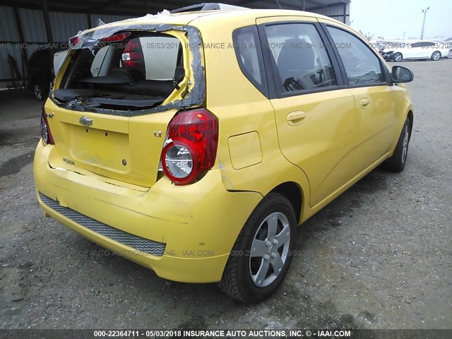 KL1TD6DE0BB149579 - 2011 CHEVROLET AVEO LS/LT 黄色 照片 4