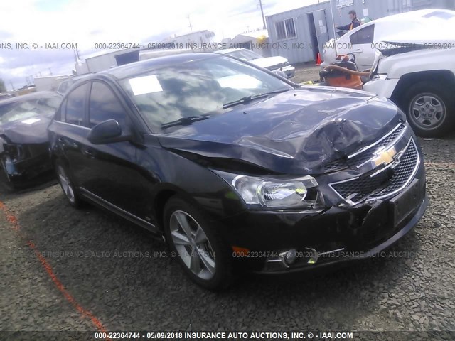 1G1PE5SB6D7319257 - 2013 CHEVROLET CRUZE LT BLACK photo 1