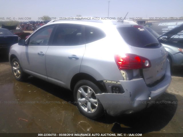 JN8AS5MV8AW142598 - 2010 NISSAN ROGUE S/SL/KROM SILVER photo 3