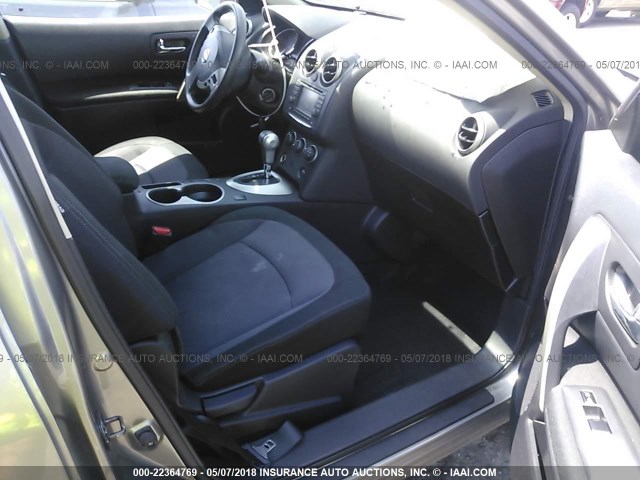 JN8AS5MV8DW627439 - 2013 NISSAN ROGUE S/SV GRAY photo 5