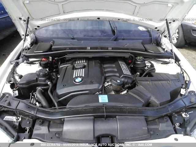 WBAPK5C52BA659527 - 2011 BMW 328 XI SULEV WHITE photo 10