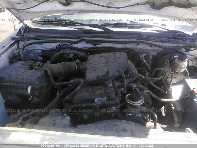 5TFTX4CN5BX005695 - 2011 TOYOTA TACOMA ACCESS CAB Weiß Foto 10