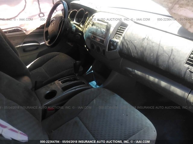 5TFTX4CN5BX005695 - 2011 TOYOTA TACOMA ACCESS CAB Weiß Foto 5