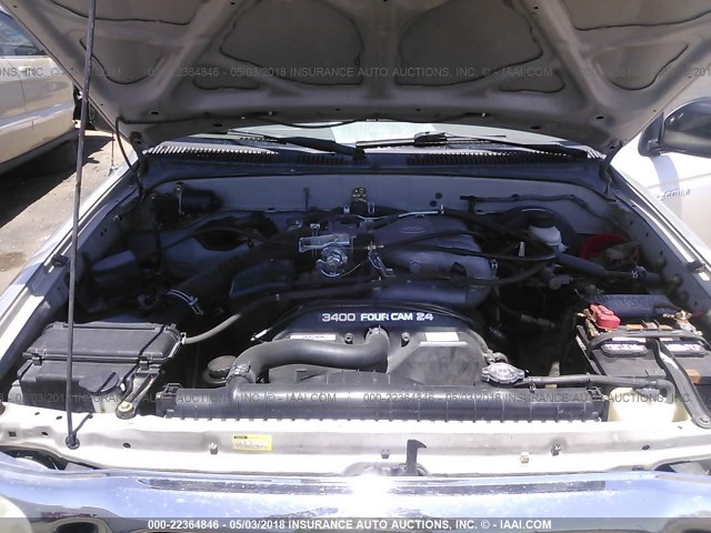 5TESN92N02Z141953 - 2002 TOYOTA TACOMA XTRACAB PRERUNNER 银色 照片 10