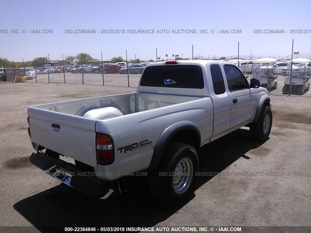 5TESN92N02Z141953 - 2002 TOYOTA TACOMA XTRACAB PRERUNNER 银色 照片 4