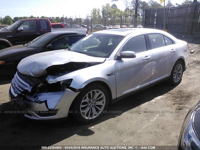 1FAHP2F89DG217542 - 2013 FORD TAURUS LIMITED SILVER photo 2