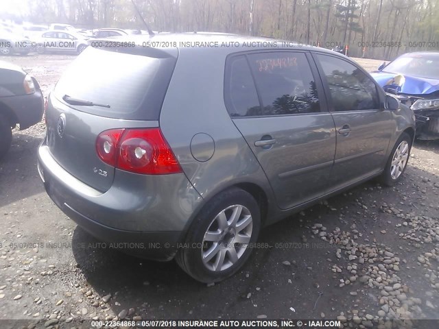 WVWDR71K27W160758 - 2007 VOLKSWAGEN RABBIT GRAY photo 4