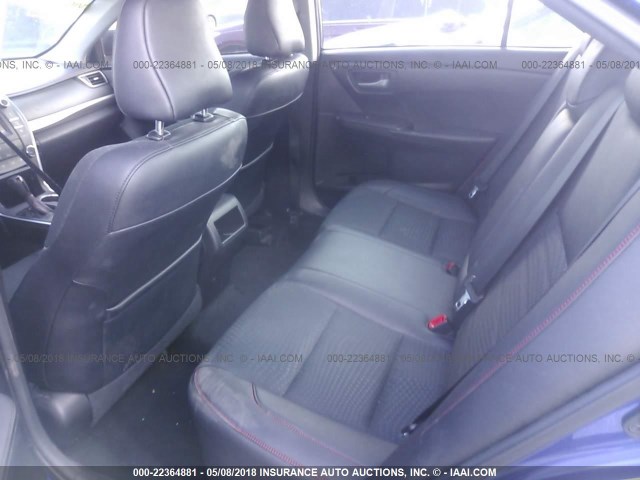 4T1BF1FK7FU880391 - 2015 TOYOTA CAMRY LE/XLE/SE/XSE BLUE photo 8