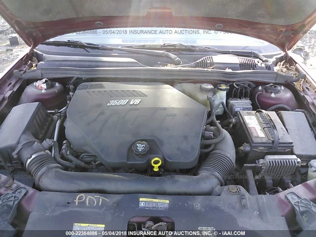 1G1ZU57N17F114342 - 2007 CHEVROLET MALIBU LTZ ბურგუნდია ფოტო 10