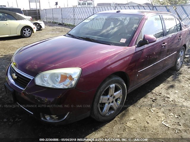 1G1ZU57N17F114342 - 2007 CHEVROLET MALIBU LTZ ბურგუნდია ფოტო 2