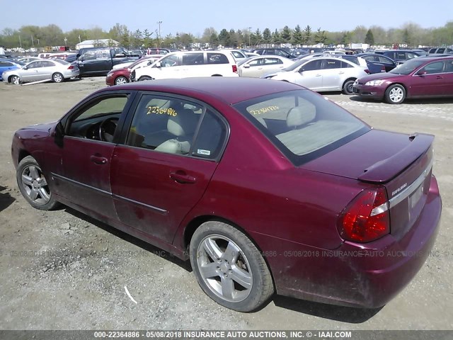 1G1ZU57N17F114342 - 2007 CHEVROLET MALIBU LTZ ბურგუნდია ფოტო 3