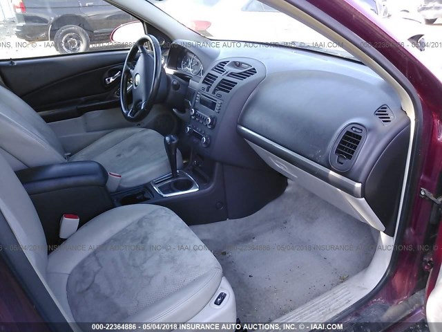 1G1ZU57N17F114342 - 2007 CHEVROLET MALIBU LTZ ბურგუნდია ფოტო 5