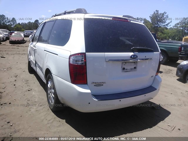 KNDMB233X66095850 - 2006 KIA SEDONA EX/LX WHITE photo 3