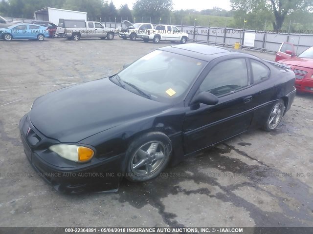 1G2NW12E13C192846 - 2003 PONTIAC GRAND AM GT BLACK photo 2